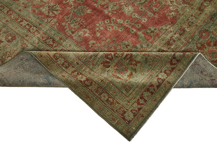 12x21 Beige Antique Persian Saruk Rug - 50117