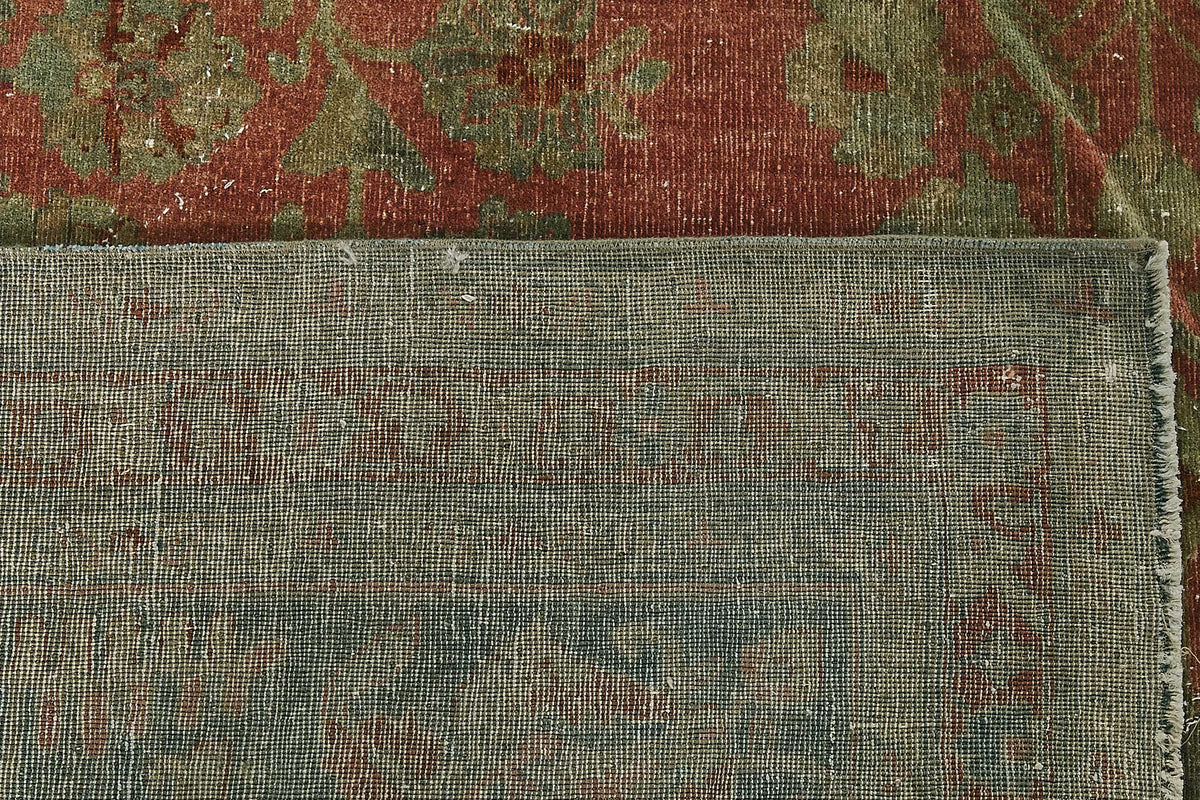 12x21 Beige Antique Persian Saruk Rug - 50117
