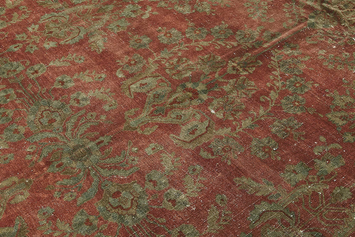 12x21 Beige Antique Persian Saruk Rug - 50117
