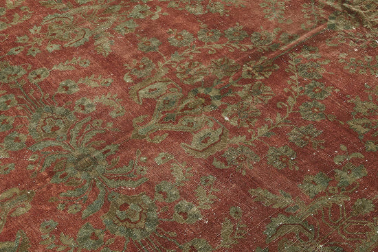 12x21 Beige Antique Persian Saruk Rug - 50117