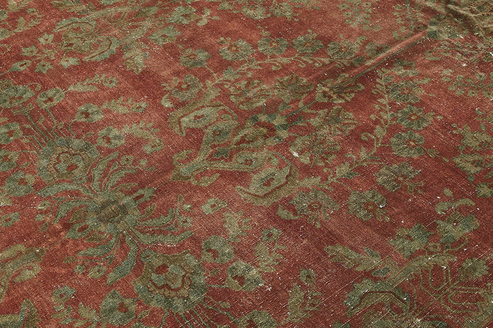 12x21 Beige Antique Persian Saruk Rug - 50117