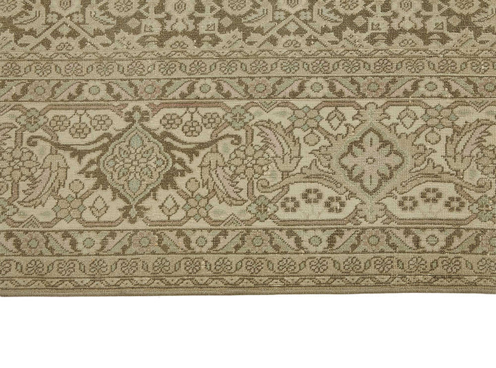 10x13 Beige Antique Persian Tabriz Rug - 50118