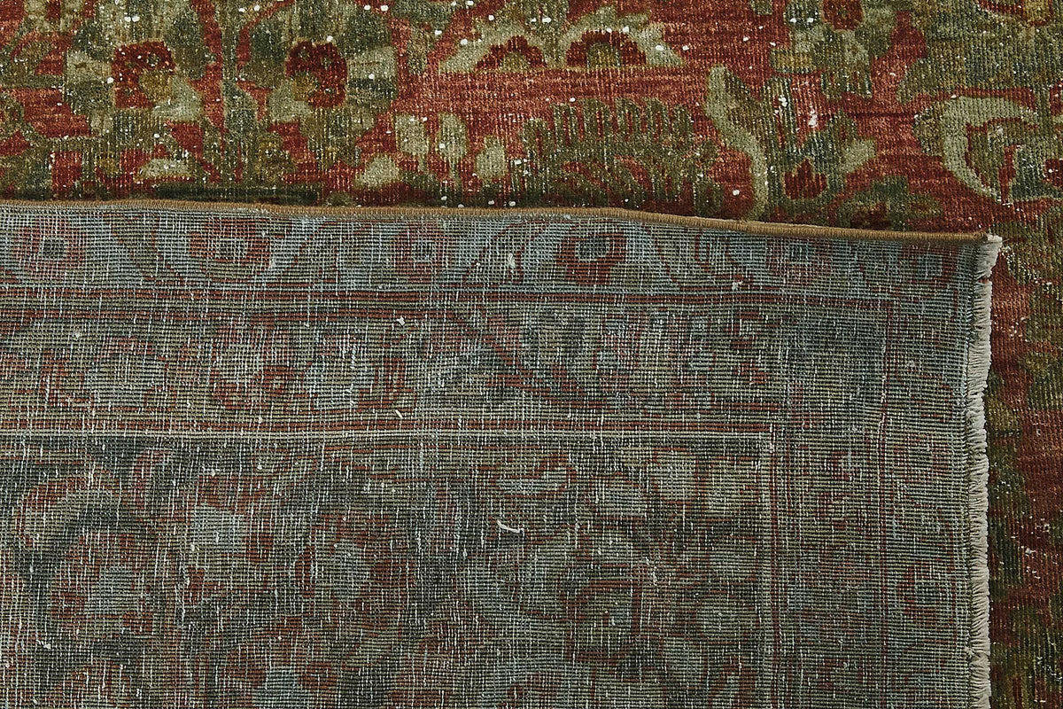 11x19 Beige Antique Persian Saruk Rug - 50120