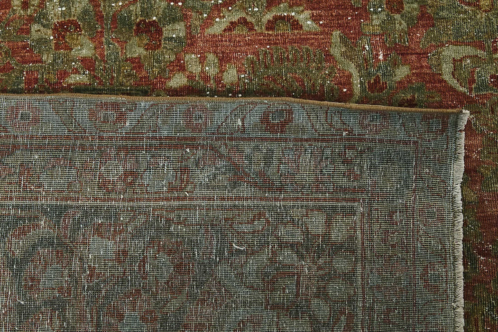 11x19 Beige Antique Persian Saruk Rug - 50120