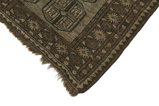 3x4 Beige Antique Afghan Ensari Rug - 50121