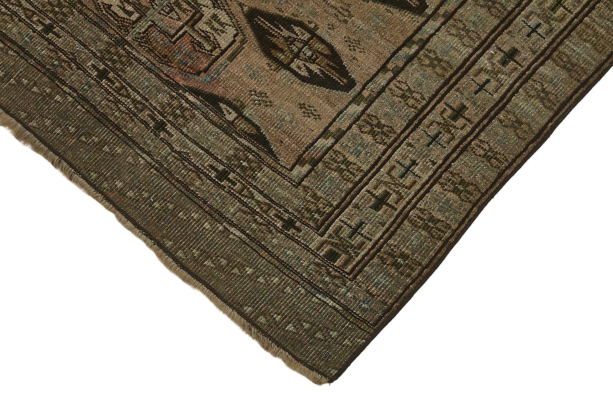3x4 Beige Antique Ensari Turkmen Rug - 50122