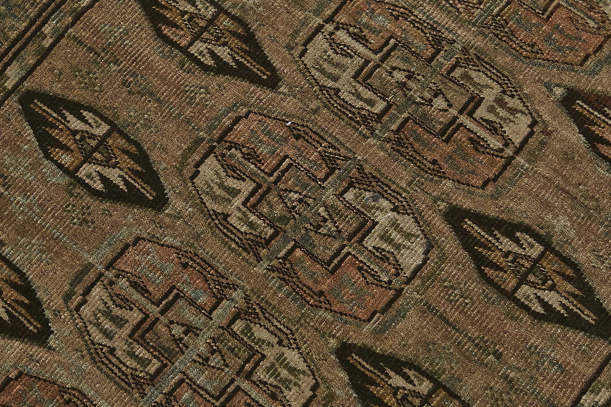 3x4 Beige Antique Ensari Turkmen Rug - 50122