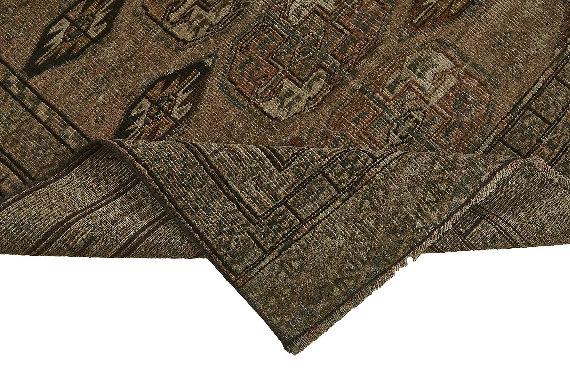 3x4 Beige Antique Ensari Turkmen Rug - 50122