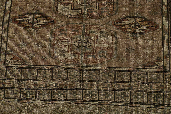 3x4 Beige Antique Ensari Turkmen Rug - 50122