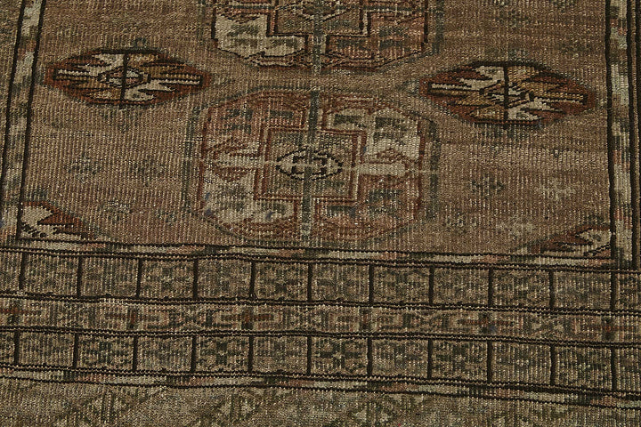 3x4 Beige Antique Ensari Turkmen Rug - 50122