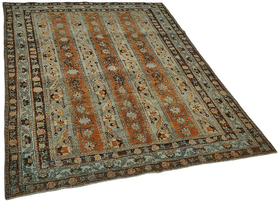 5x7 Beige Antique Persian Bakthiari Rug - 50123