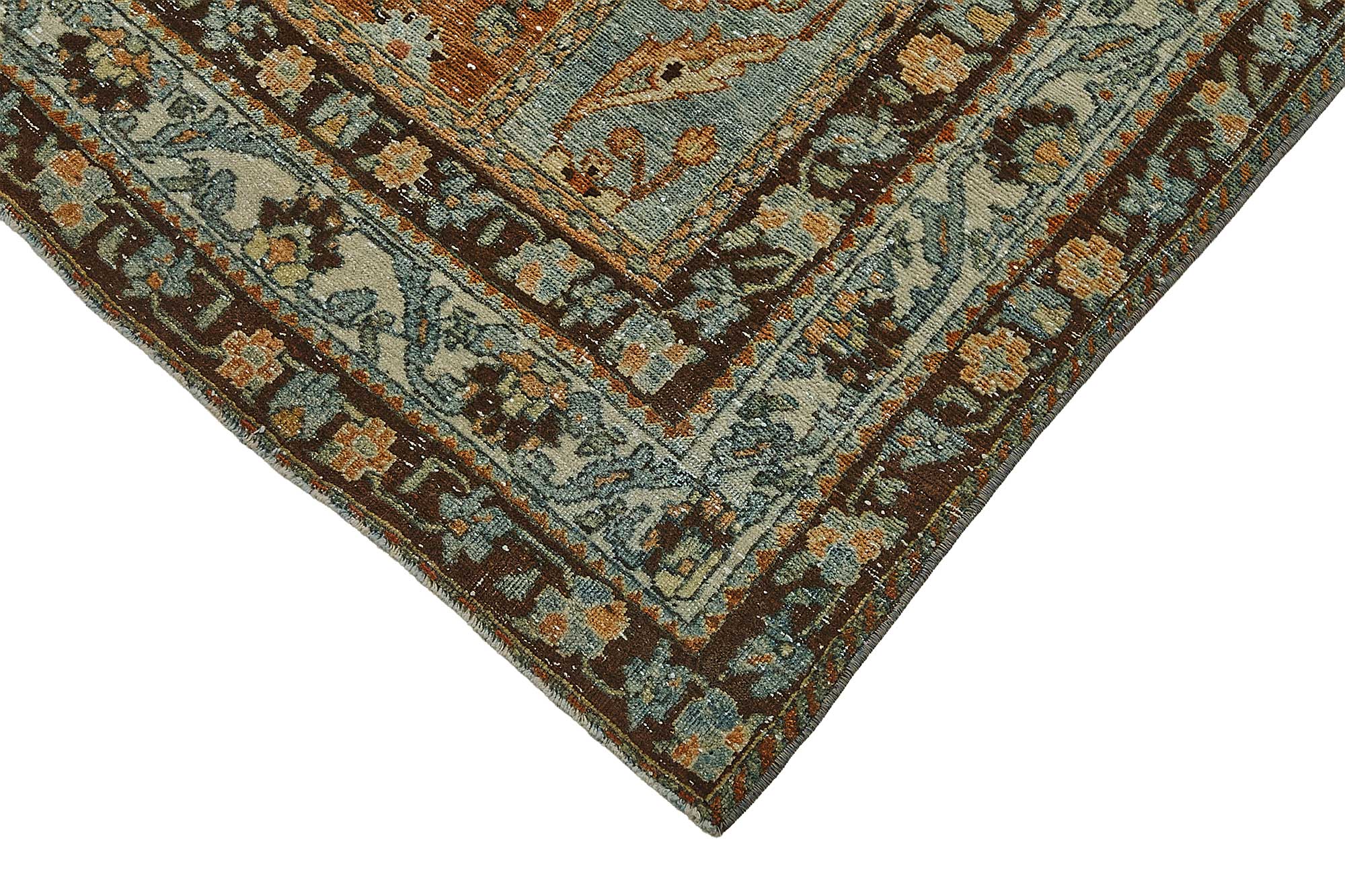 5x7 Beige Antique Persian Bakthiari Rug - 50123