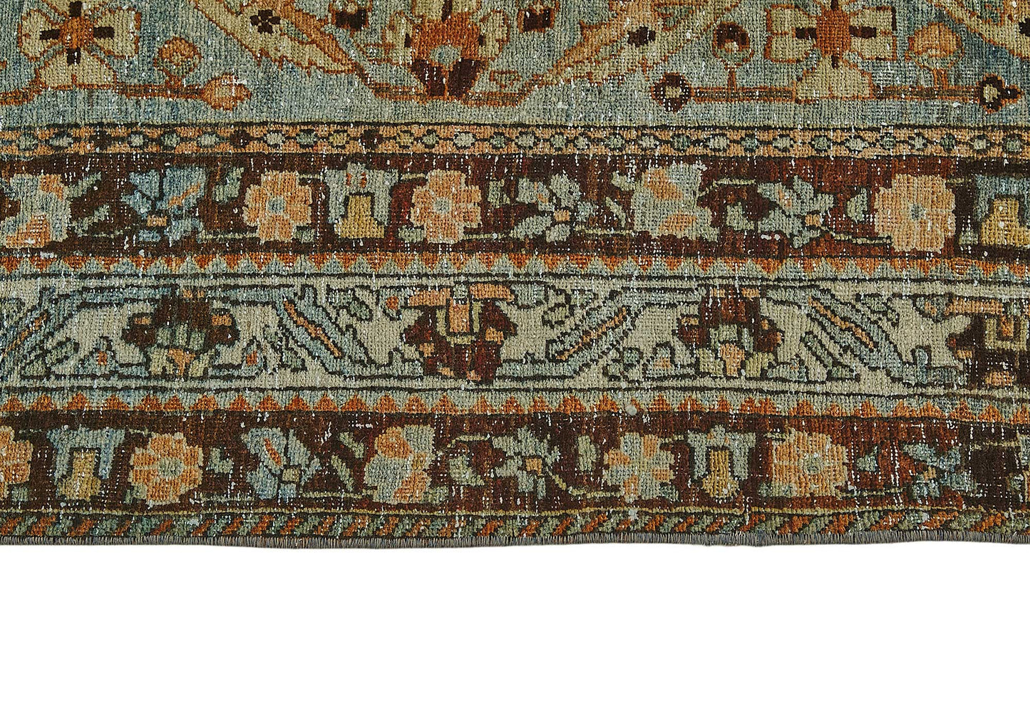5x7 Beige Antique Persian Bakthiari Rug - 50123