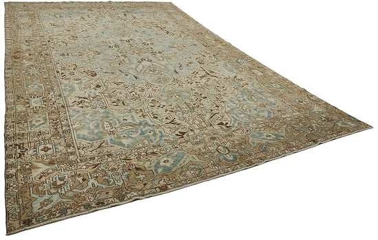 10x16 Beige Antique Persian Bakhtiari Rug - 50125