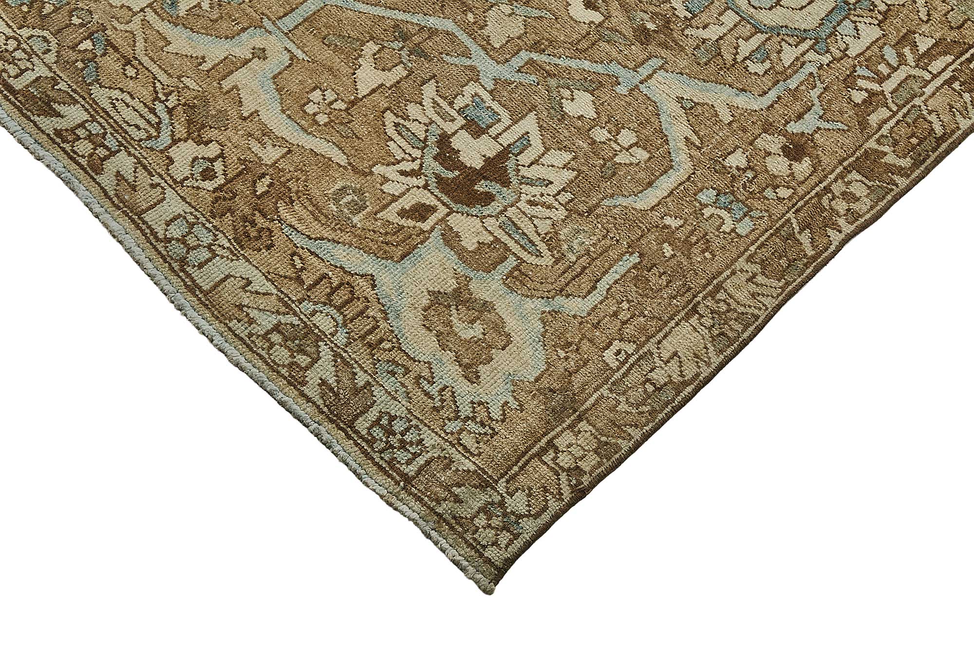 10x16 Beige Antique Persian Bakhtiari Rug - 50125