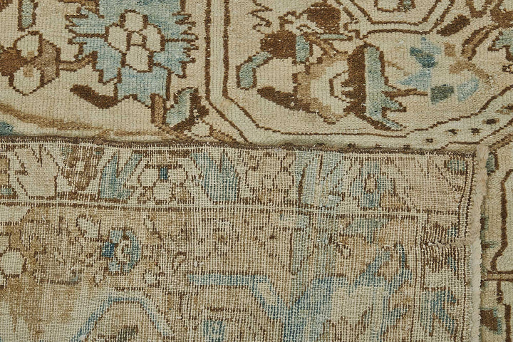10x16 Beige Antique Persian Bakhtiari Rug - 50125