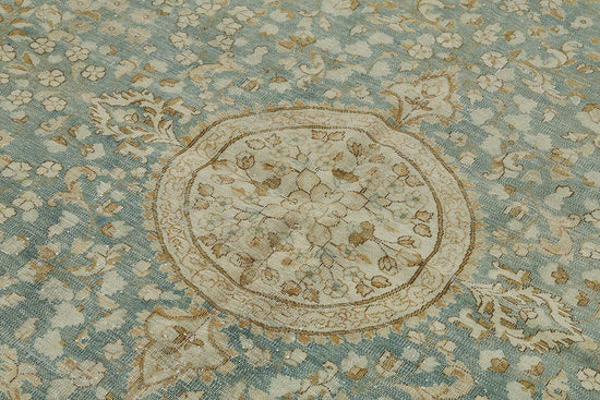 7x10 Beige Antique Persian Tabriz Rug - 50126