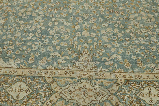 7x10 Beige Antique Persian Tabriz Rug - 50126