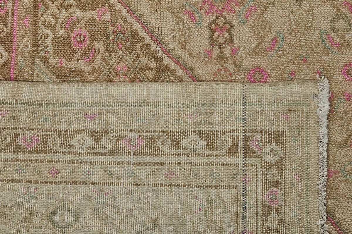 10x13 Beige Antique Persian Tabriz Rug - 50127