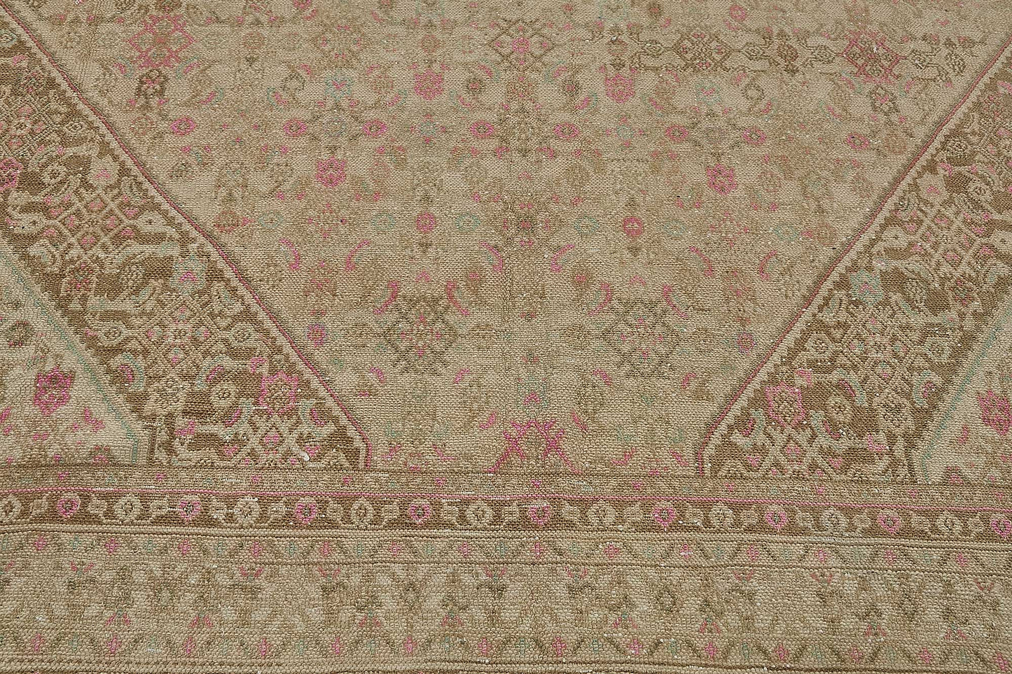 10x13 Beige Antique Persian Tabriz Rug - 50127