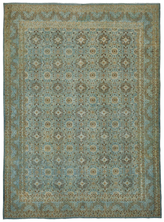 9x13 Blue Antique Persian Mashad Rug - 50128