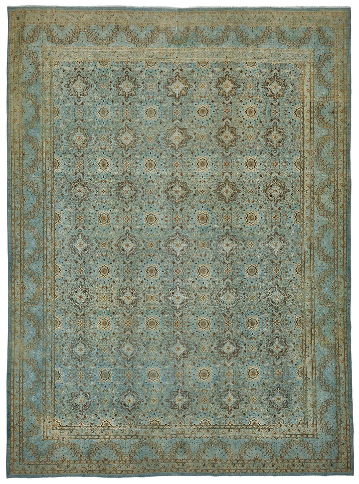 9x13 Blue Antique Persian Mashad Rug - 50128