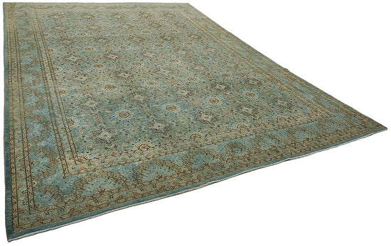 9x13 Blue Antique Persian Mashad Rug - 50128