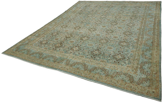 9x13 Blue Antique Persian Mashad Rug - 50128