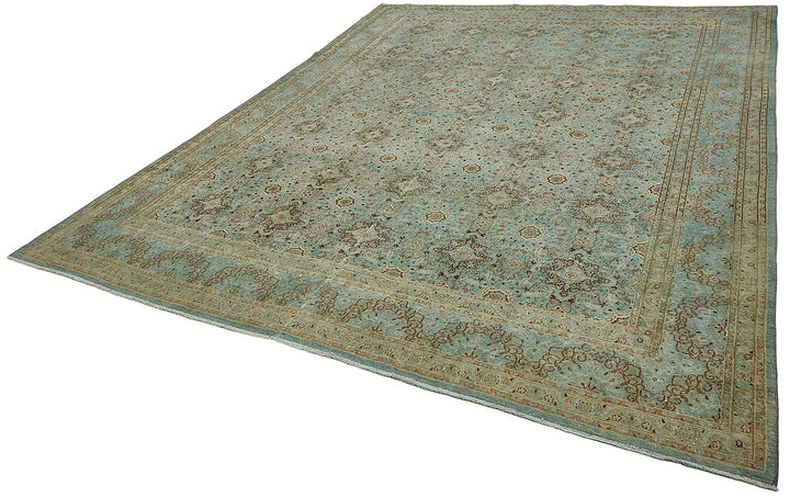 9x13 Blue Antique Persian Mashad Rug - 50128