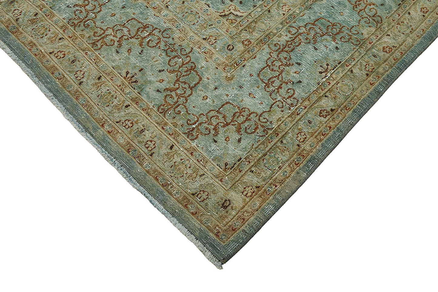9x13 Blue Antique Persian Mashad Rug - 50128