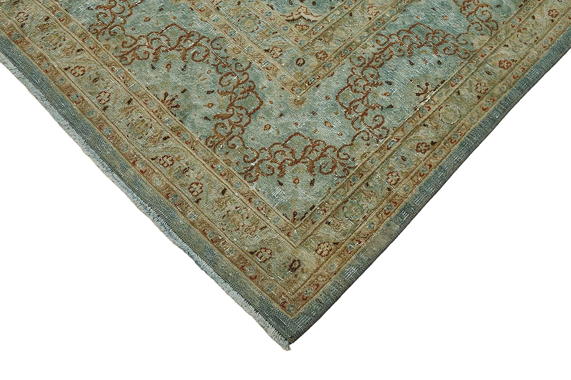 9x13 Blue Antique Persian Mashad Rug - 50128