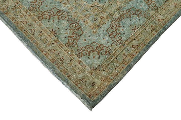 9x13 Blue Antique Persian Mashad Rug - 50128