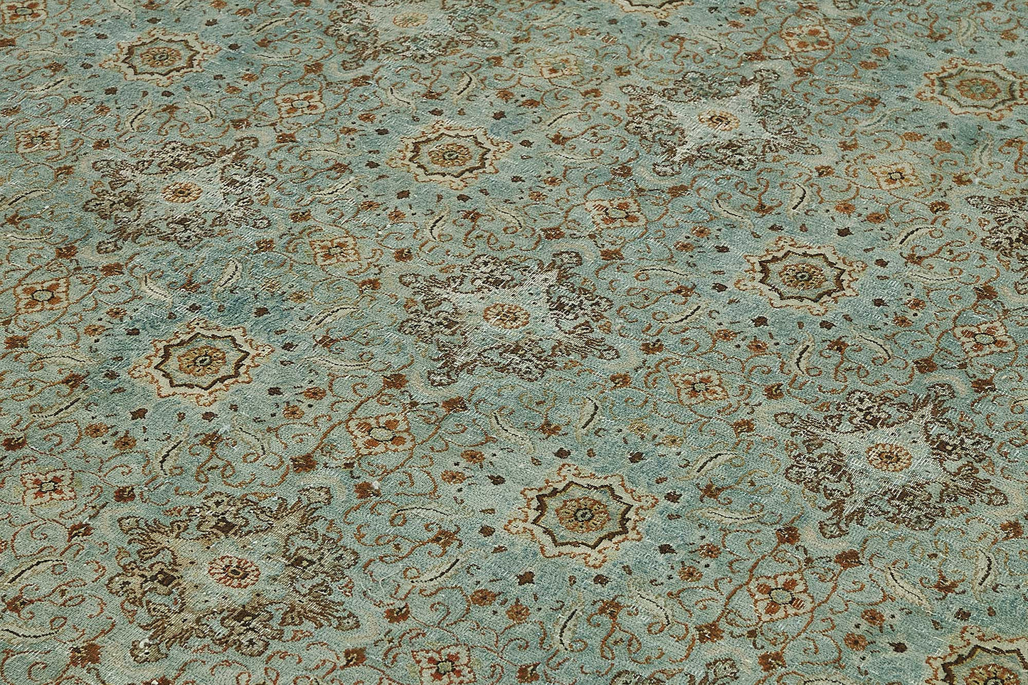 9x13 Blue Antique Persian Mashad Rug - 50128
