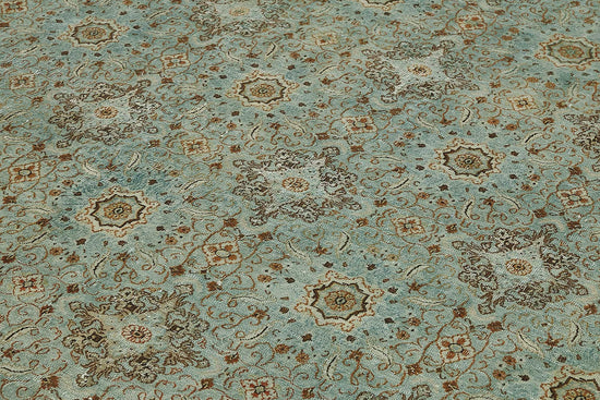 9x13 Blue Antique Persian Mashad Rug - 50128