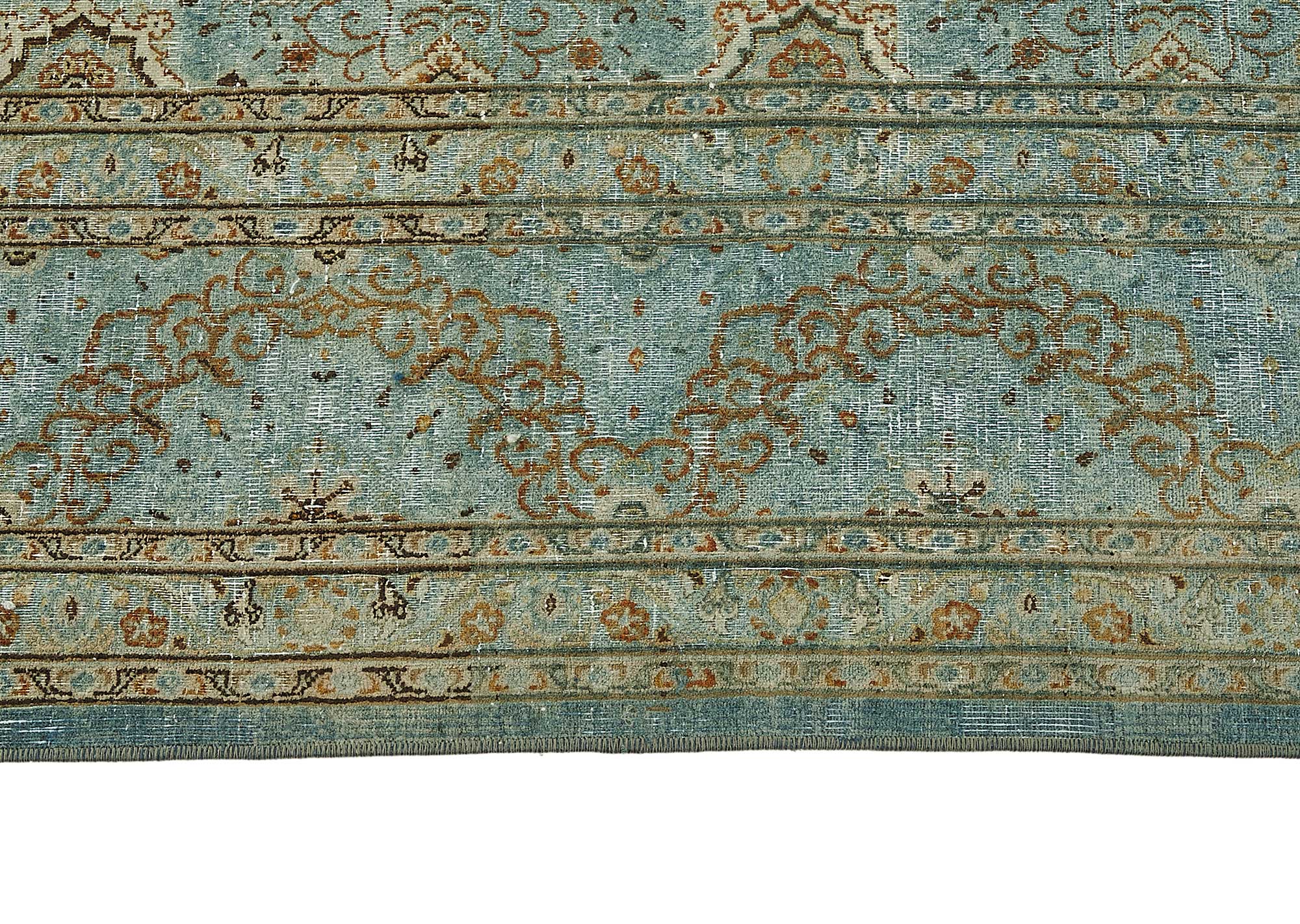 9x13 Blue Antique Persian Mashad Rug - 50128