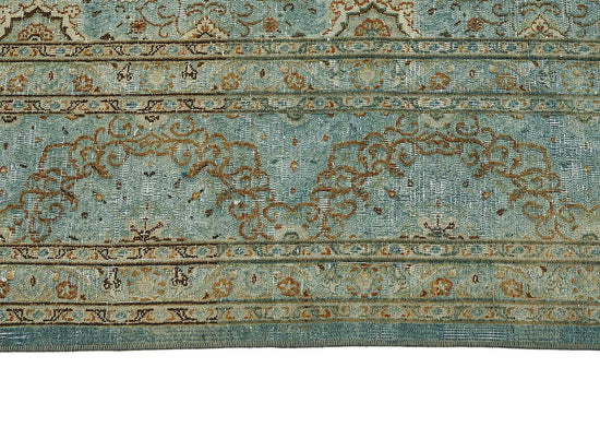 9x13 Blue Antique Persian Mashad Rug - 50128