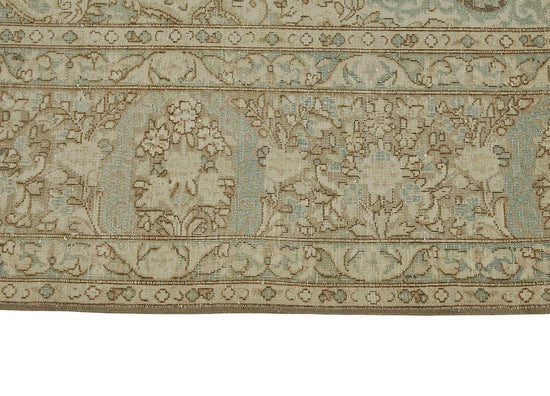 8x10 Beige Antique Persian Kerman Rug - 50129