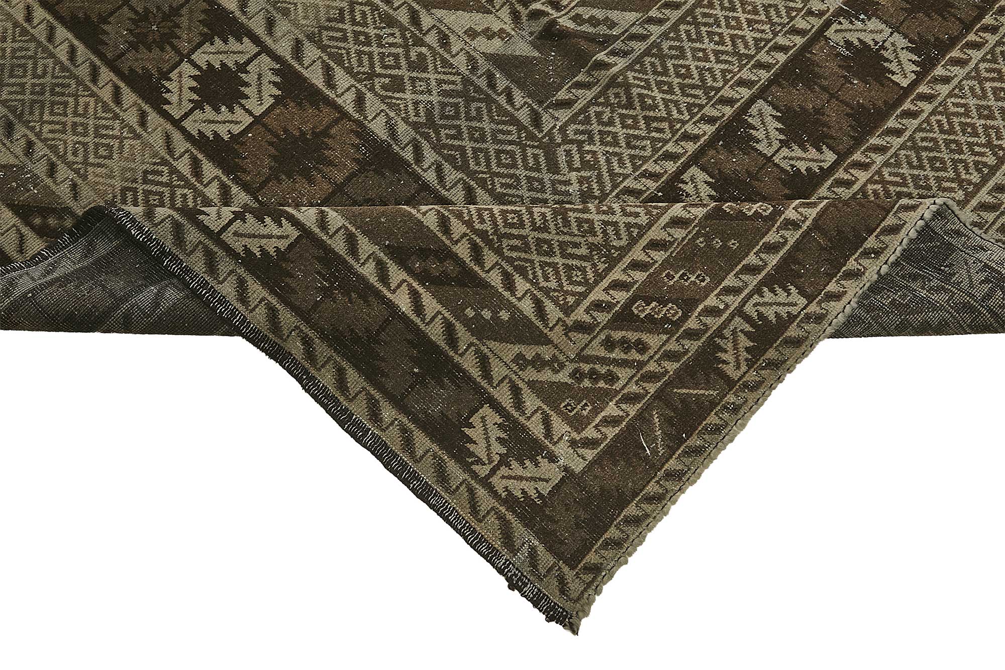 10x13 Beige Antique Ensari Turkmen Rug - 50132