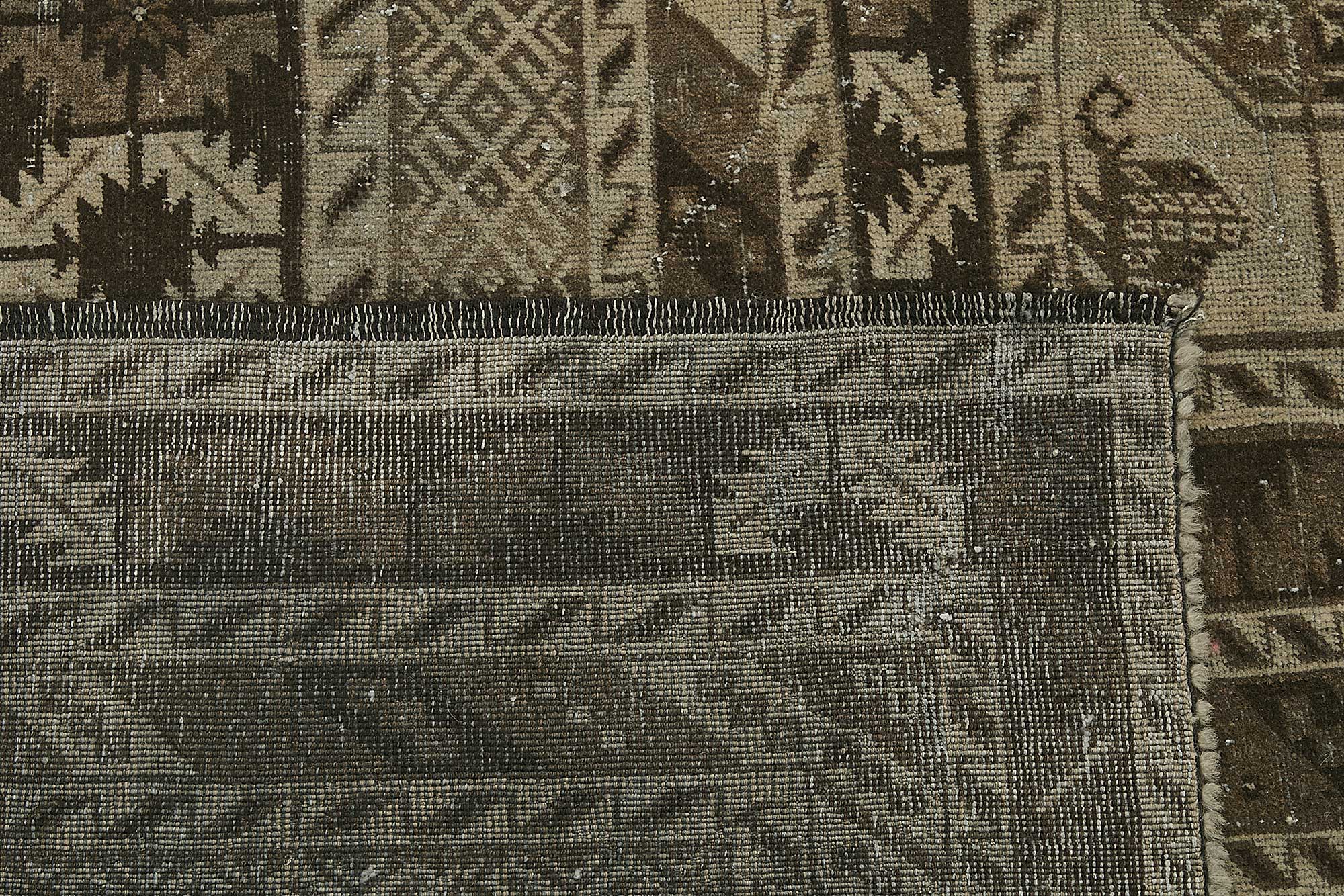 10x13 Beige Antique Ensari Turkmen Rug - 50132