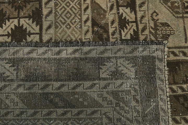 10x13 Beige Antique Ensari Turkmen Rug - 50132