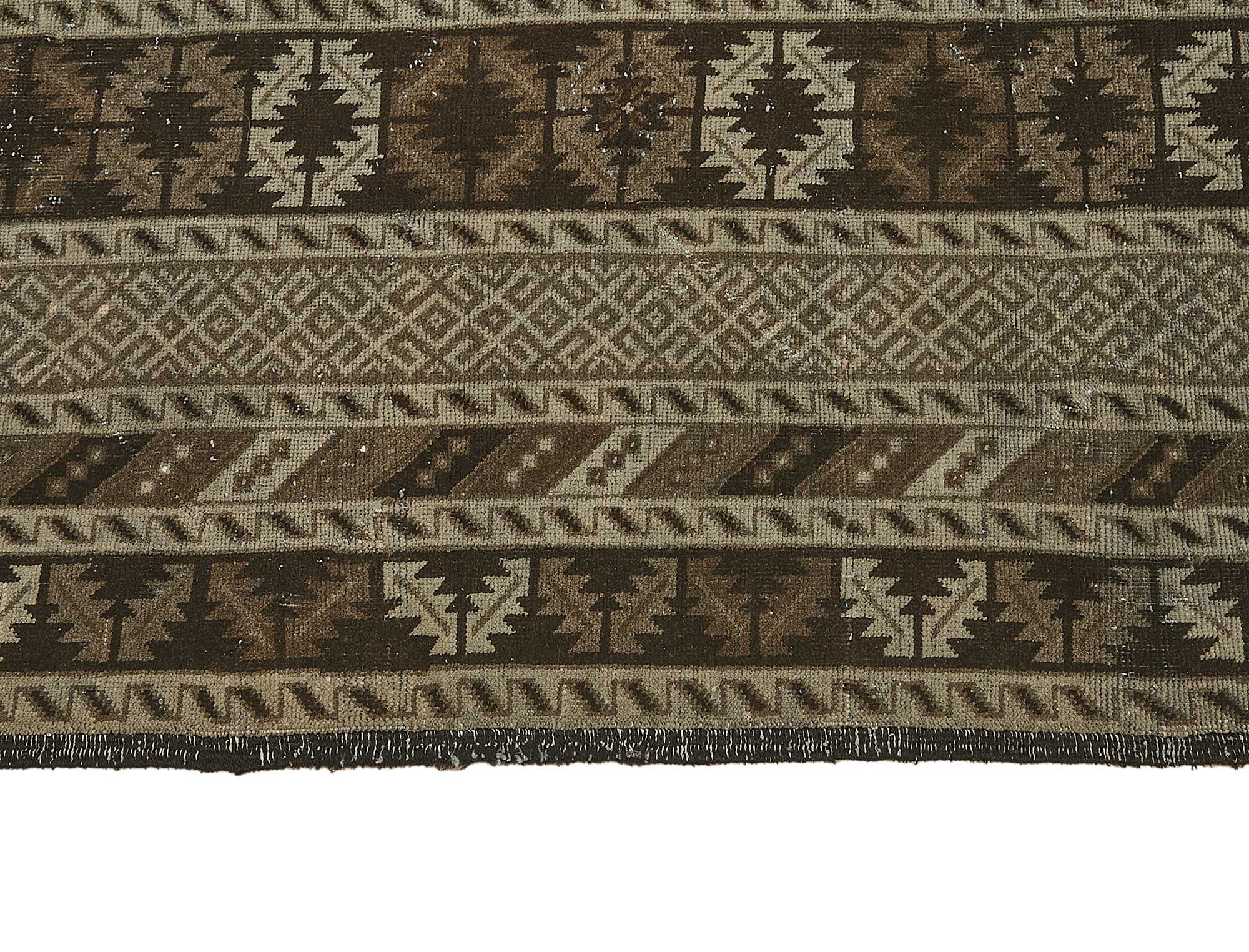 10x13 Beige Antique Ensari Turkmen Rug - 50132