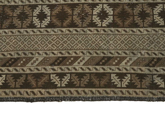 10x13 Beige Antique Ensari Turkmen Rug - 50132