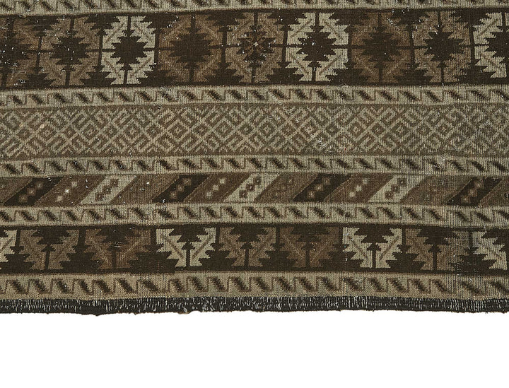 10x13 Beige Antique Ensari Turkmen Rug - 50132