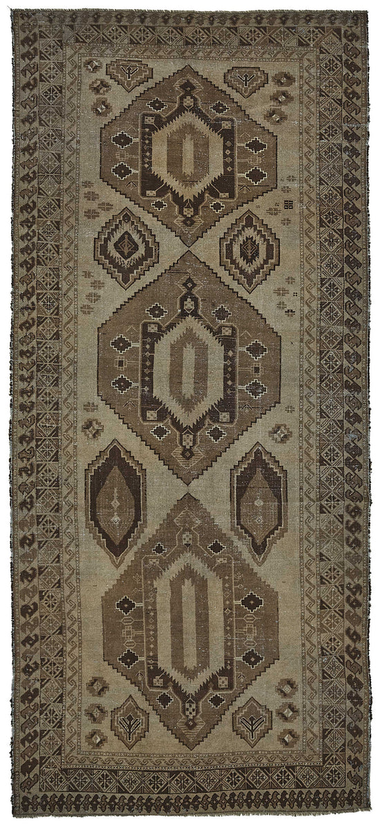 5x13 Beige Antique Ensari Turkmen Rug - 50133
