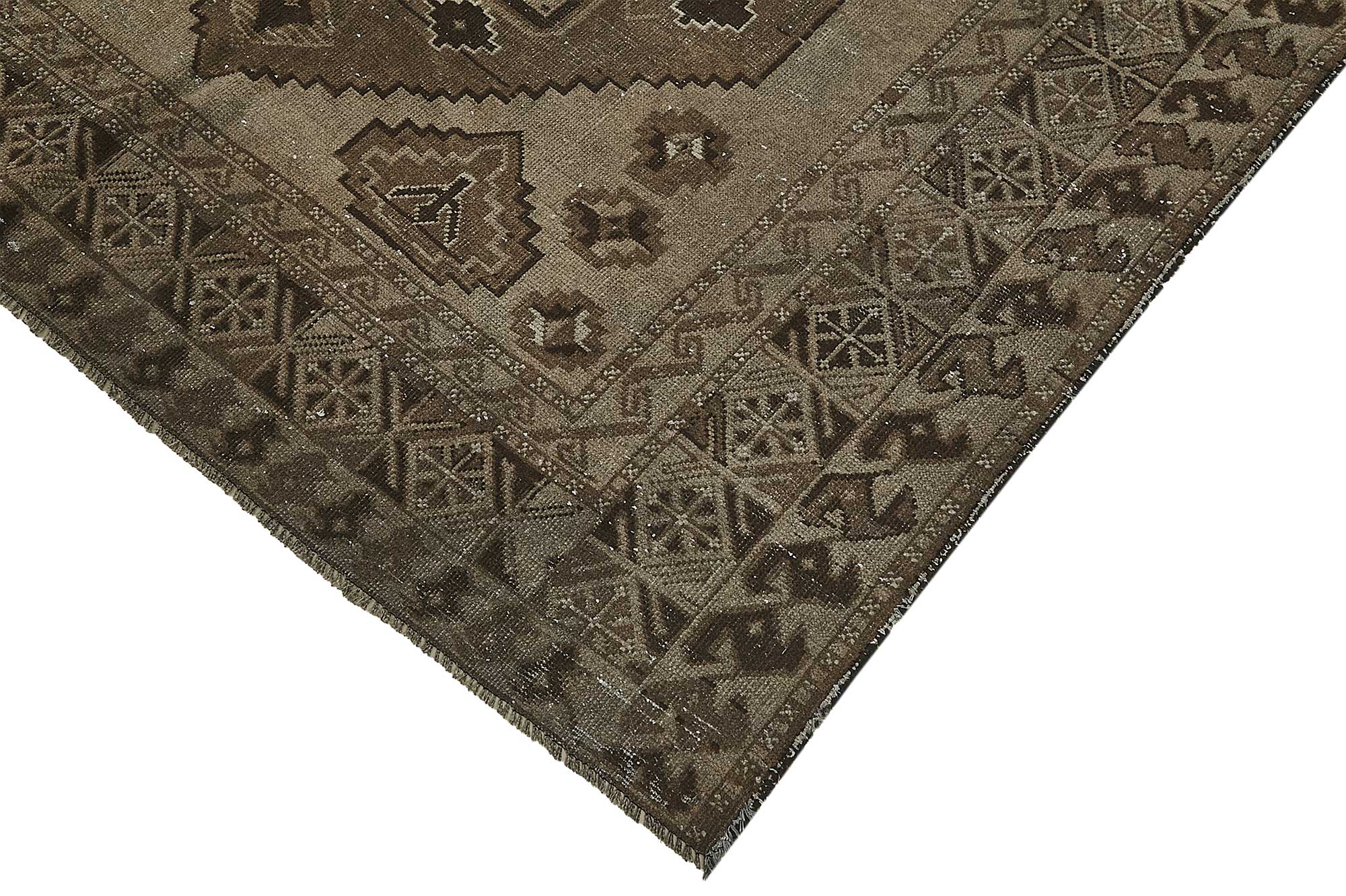 5x13 Beige Antique Ensari Turkmen Rug - 50133