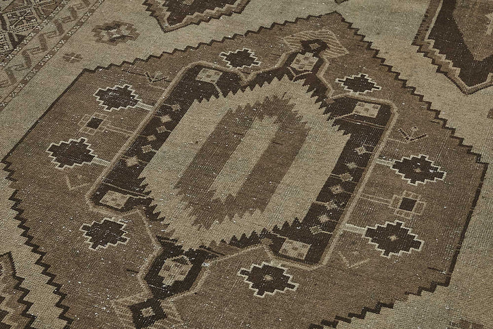 5x13 Beige Antique Ensari Turkmen Rug - 50133