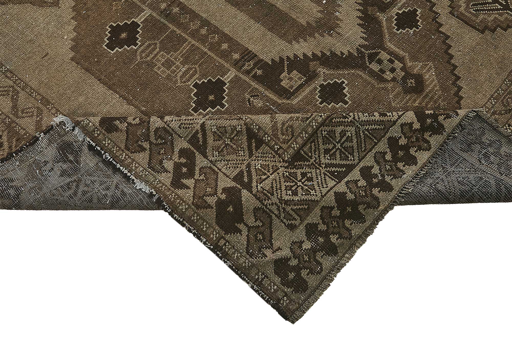 5x13 Beige Antique Ensari Turkmen Rug - 50133