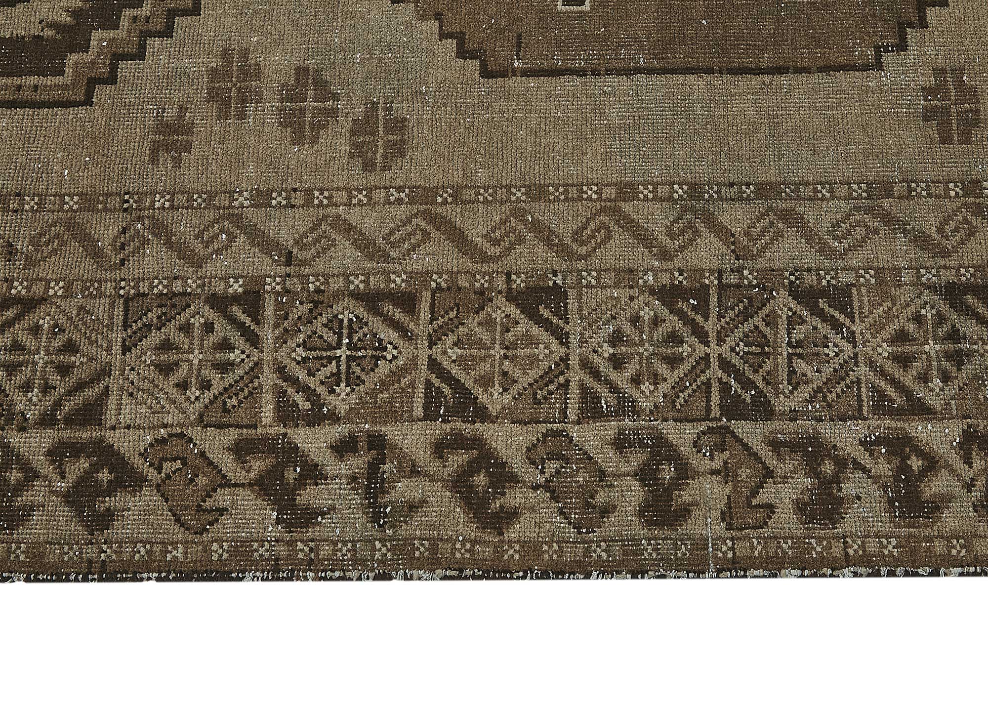 5x13 Beige Antique Ensari Turkmen Rug - 50133