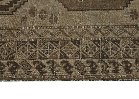 5x13 Beige Antique Ensari Turkmen Rug - 50133