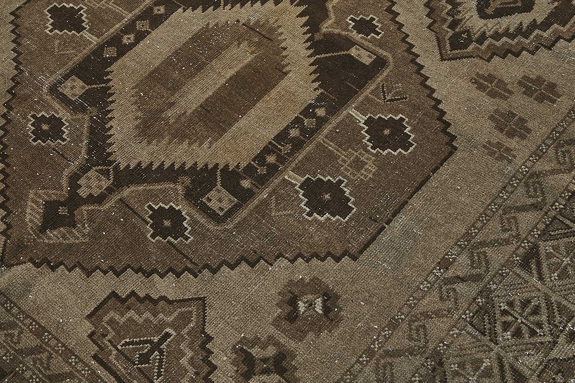 5x13 Beige Antique Ensari Turkmen Rug - 50133